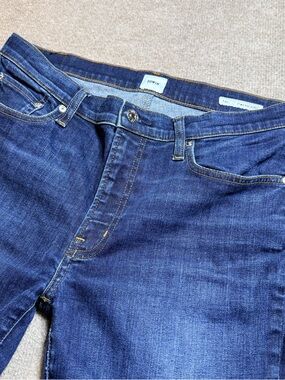 EDWIN - Pixie Mid Rise Skinny Jeans - Dark Wash Stretch Denim - Size 31 EUC